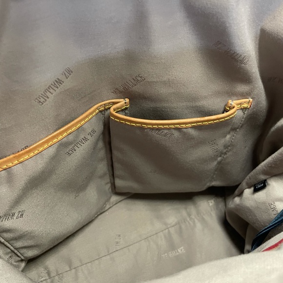 MZ Wallace Chelsea Navy Blue Tote EUC  with Silver Hardware. Beautiful/Multi-Use - Picture 11 of 14